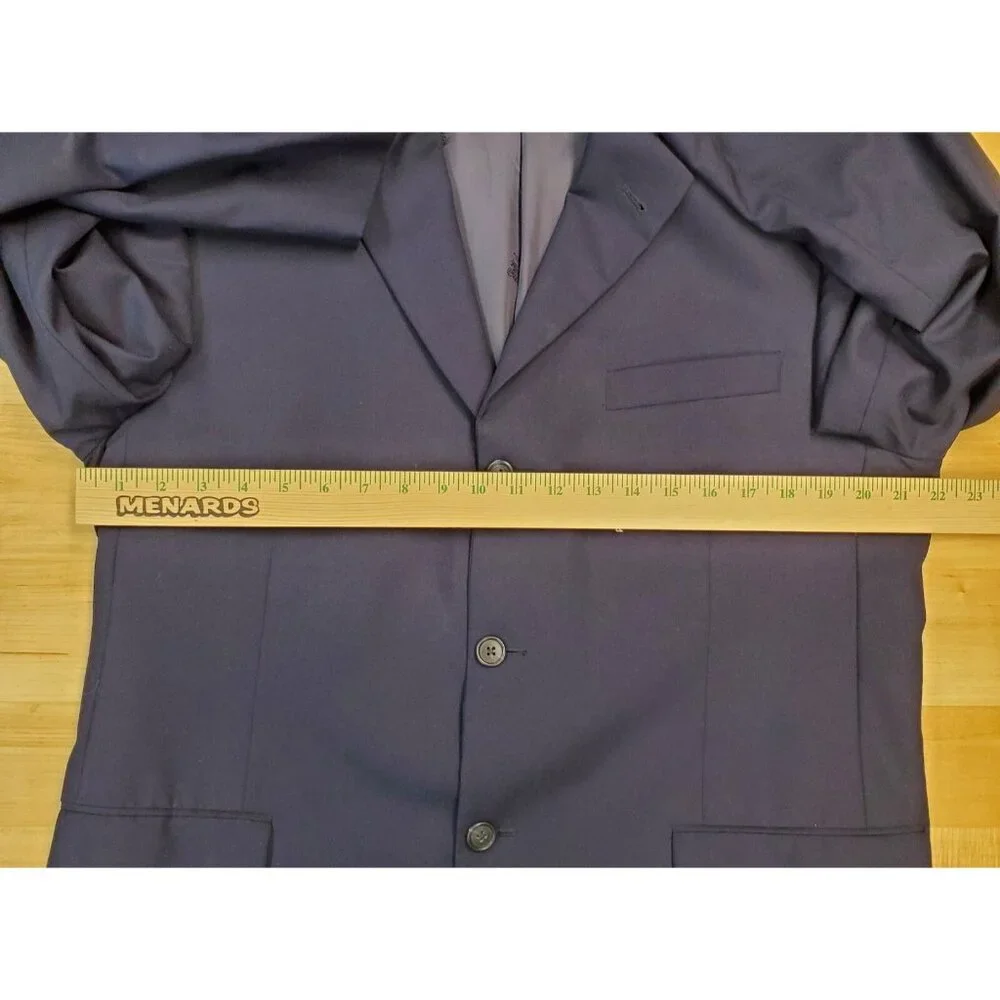 Burberry London Bond Street Navy Blazer 42 R 100% Wool Suit Jacket Sport Coat